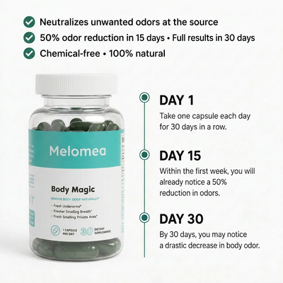 Melomea | Chlorophyll Pill For Body Odor